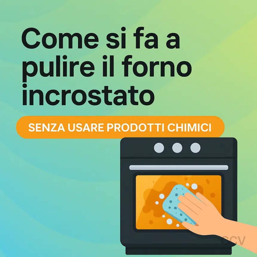 Come si fa a pulire il forno incrostato senza usare prodotti chimici