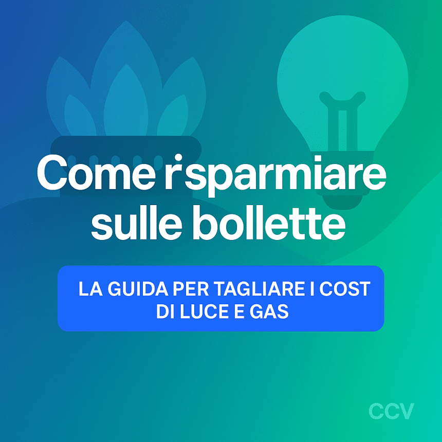 risparmiare luce e gas 7 consigli