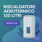 AeroThermal 120 sfrutta l’energia dell’aria per riscaldare l’acqua.