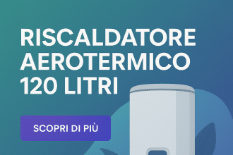 AeroThermal 120 sfrutta l’energia dell’aria per riscaldare l’acqua.