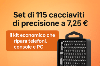 Set di 115 cacciaviti di precisione a 7,25 € il kit economico che ripara telefoni, console e PC (2)